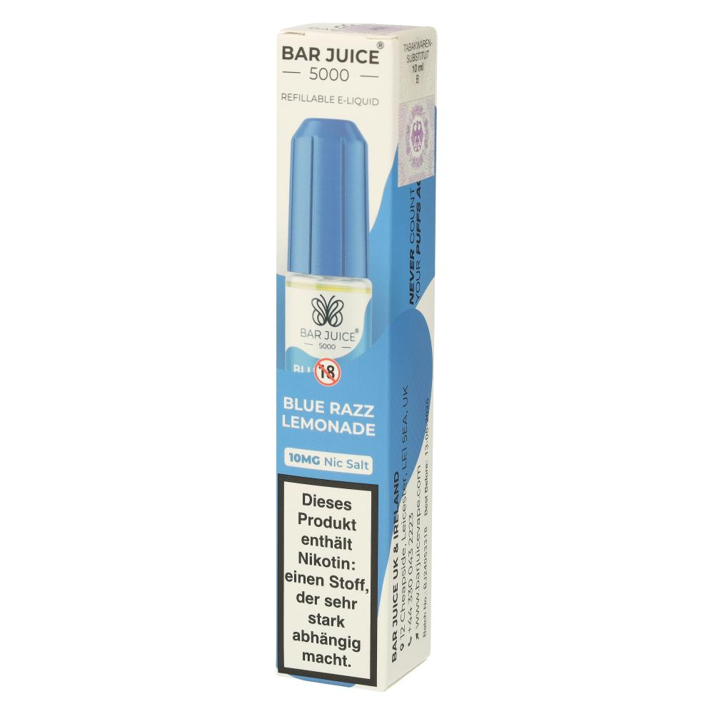 Bar Juice 5000 Nic Salt Liquid Blue Razz Lemonade 10mg Bar Juice 5000 Nic Salt Liquid Blue Razz Lemonade 10mg