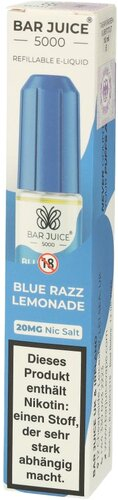 Bar Juice 5000 Nic Salt Liquid Blue Razz Lemonade 20mg Bar Juice 5000 Nic Salt Liquid Blue Razz Lemonade 20mg