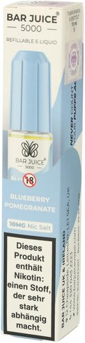 Bar Juice 5000 Nic Salt Liquid Blueberry Pomegranate 10mg Bar Juice 5000 Nic Salt Liquid Blueberry Pomegranate 10mg