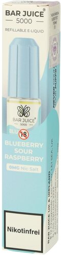 Bar Juice 5000 Nic Salt Liquid Blueberry Sour Raspberry 0mg Bar Juice 5000 Nic Salt Liquid Blueberry Sour Raspberry 0mg