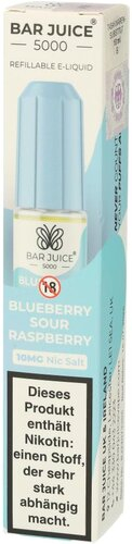 Bar Juice 5000 Nic Salt Liquid Blueberry Sour Raspberry 10mg