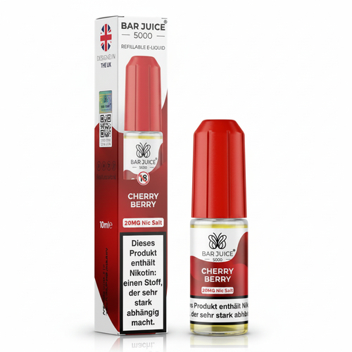 Bar Juice 5000 Nic Salt Liquid Cherry Berry 20mg