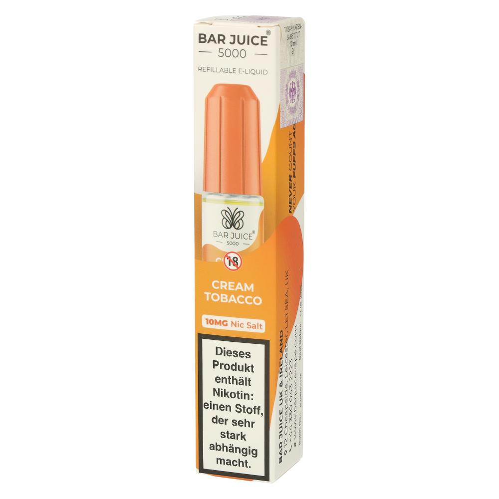 Bar Juice 5000 Nic Salt Liquid Cream Tobacco 10mg Bar Juice 5000 Nic Salt Liquid Cream Tobacco 10mg