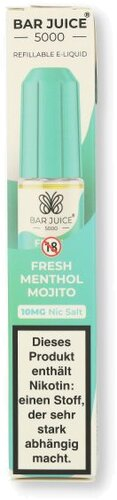 Bar Juice 5000 Nic Salt Liquid Fresh Menthol Mojito 10mg