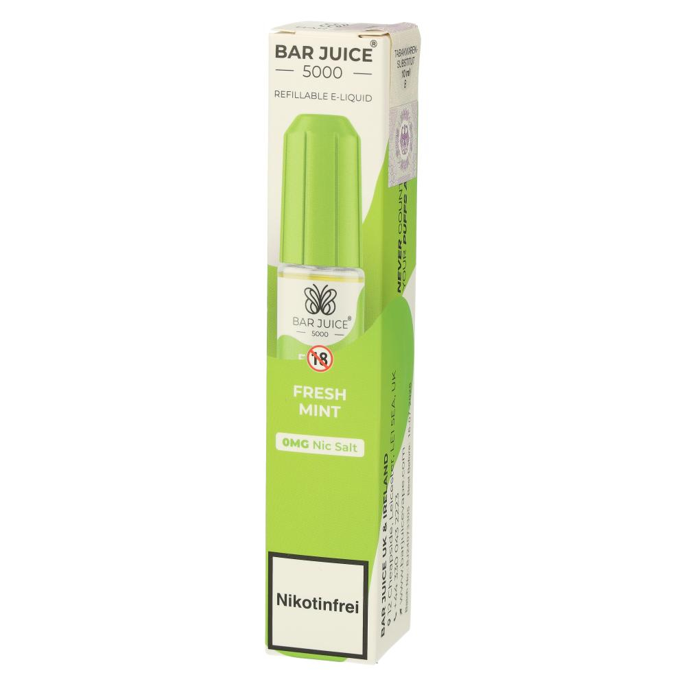Bar Juice 5000 Nic Salt Liquid Fresh Mint 0mg Bar Juice 5000 Nic Salt Liquid Fresh Mint 0mg