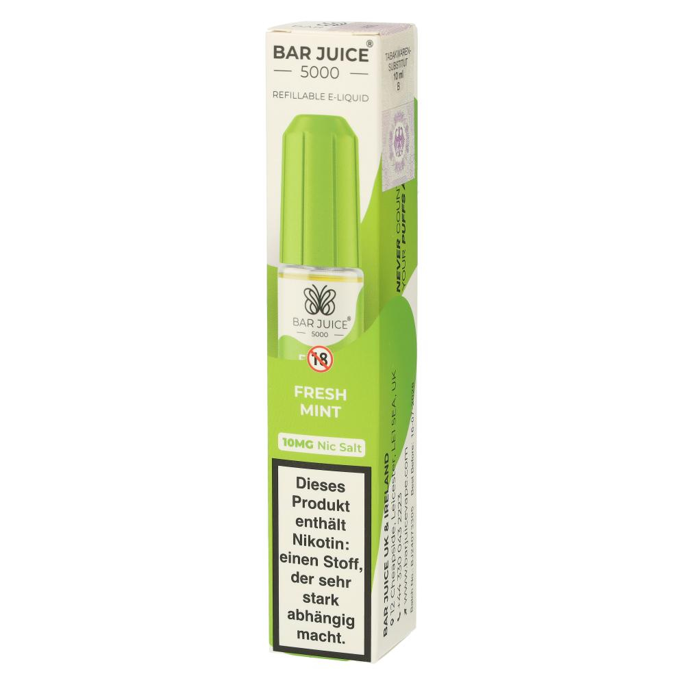 Bar Juice 5000 Nic Salt Liquid Fresh Mint 10mg Bar Juice 5000 Nic Salt Liquid Fresh Mint 10mg