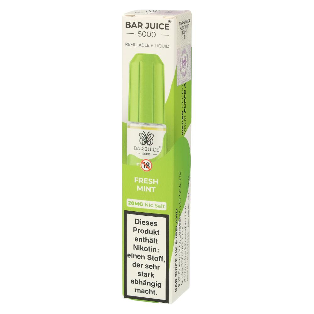 Bar Juice 5000 Nic Salt Liquid Fresh Mint 20mg Bar Juice 5000 Nic Salt Liquid Fresh Mint 20mg