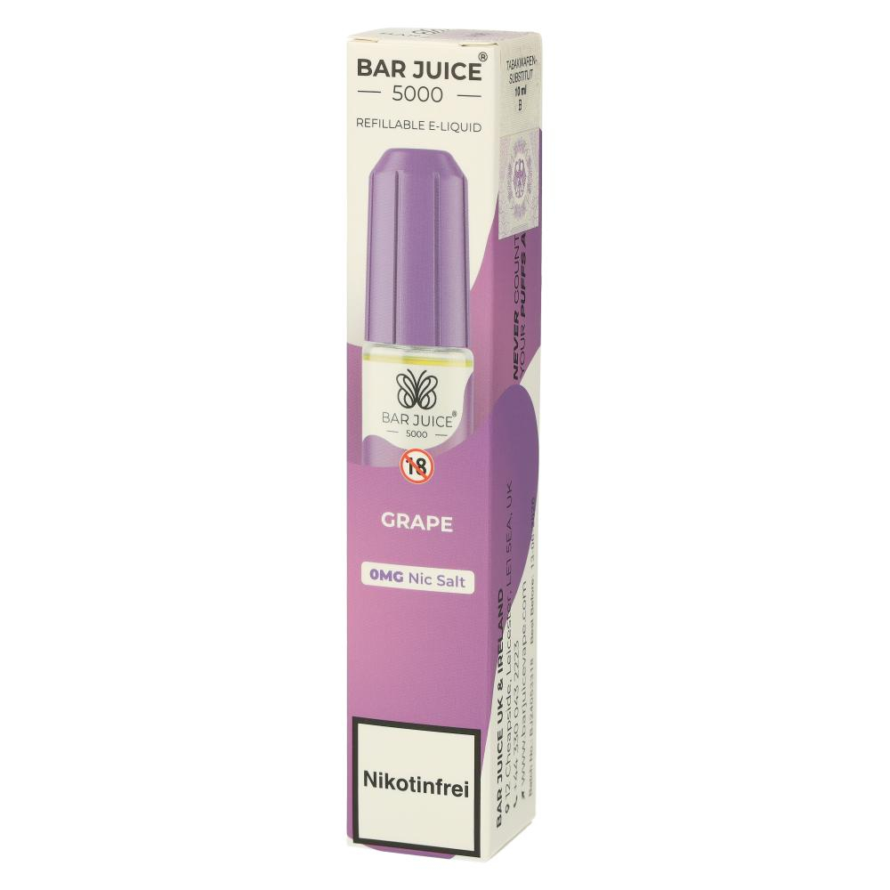 Bar Juice 5000 Nic Salt Liquid Grape 0mg Bar Juice 5000 Nic Salt Liquid Grape 0mg