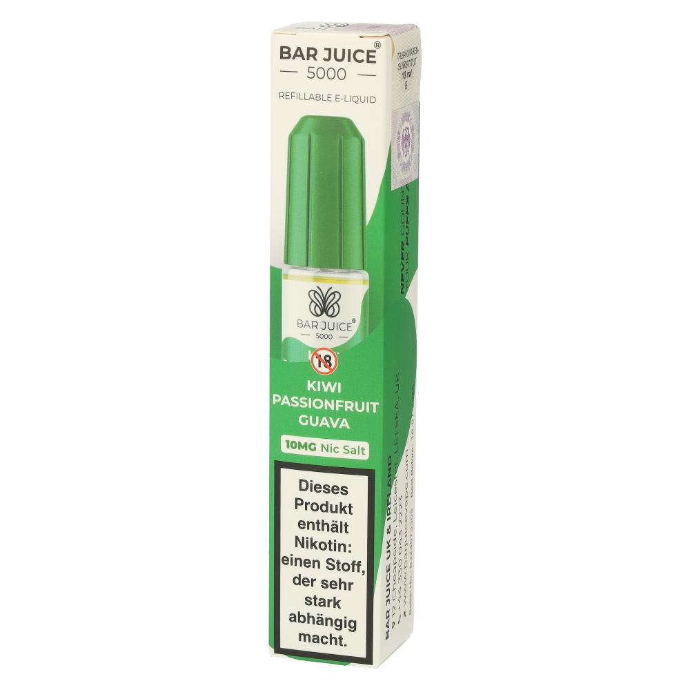Bar Juice 5000 Nic Salt Liquid Kiwi Passionfruit Guava 10mg Bar Juice 5000 Nic Salt Liquid Kiwi Passionfruit Guava 10mg