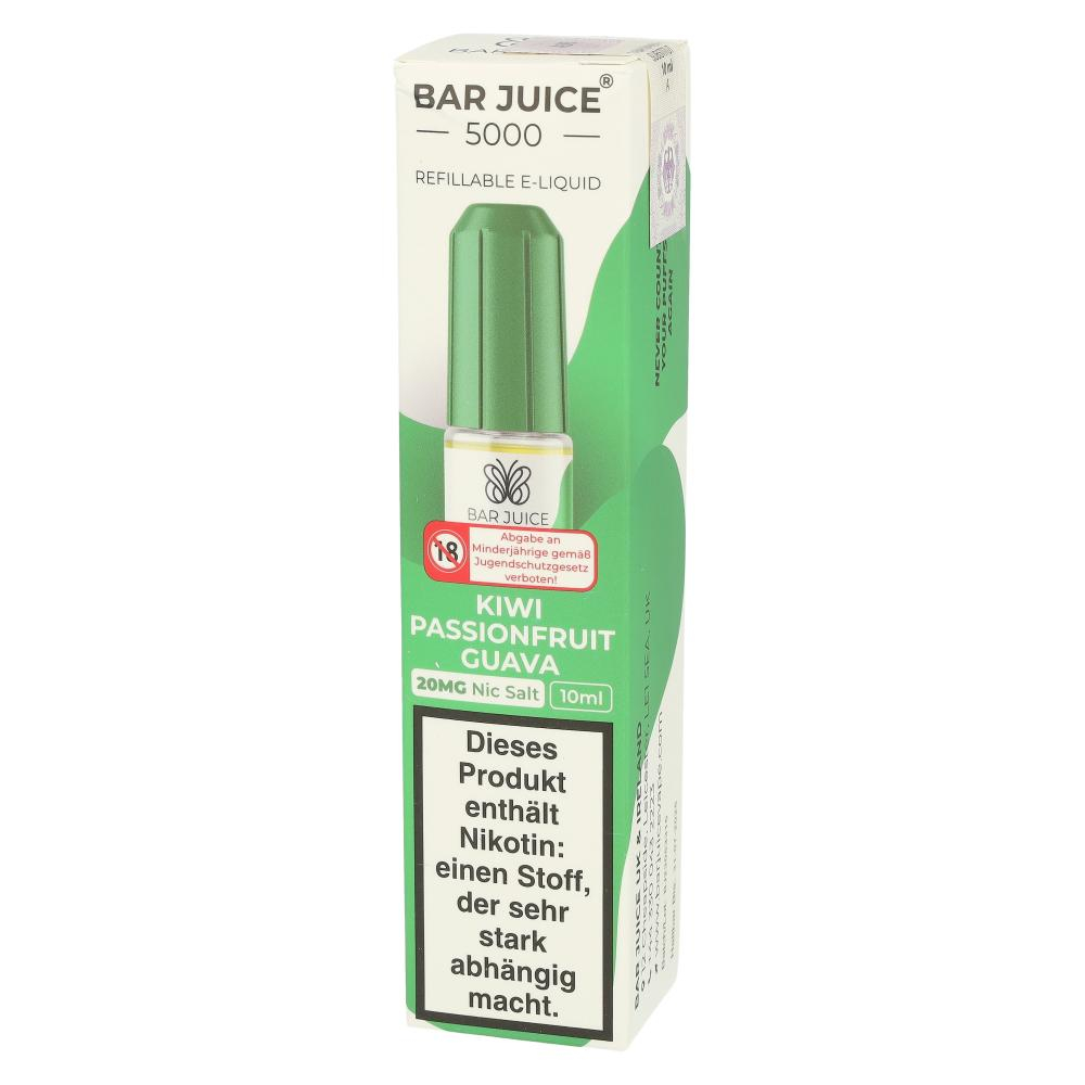 Bar Juice 5000 Nic Salt Liquid Kiwi Passionfruit Guava 20mg Bar Juice 5000 Nic Salt Liquid Kiwi Passionfruit Guava 20mg