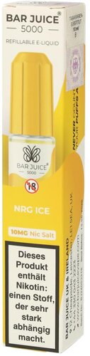 Bar Juice 5000 Nic Salt Liquid NRG Ice 10mg