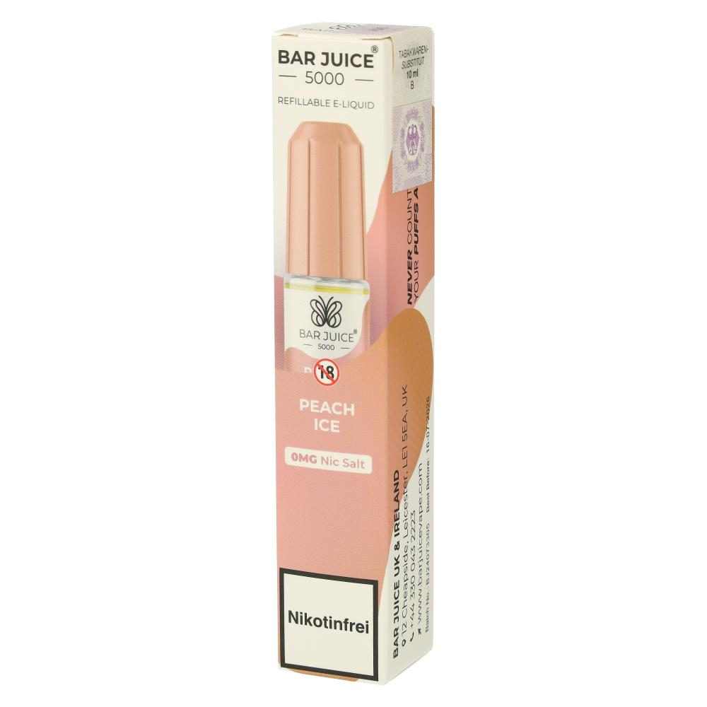 Bar Juice 5000 Nic Salt Liquid Peach Ice 0mg Bar Juice 5000 Nic Salt Liquid Peach Ice 0mg
