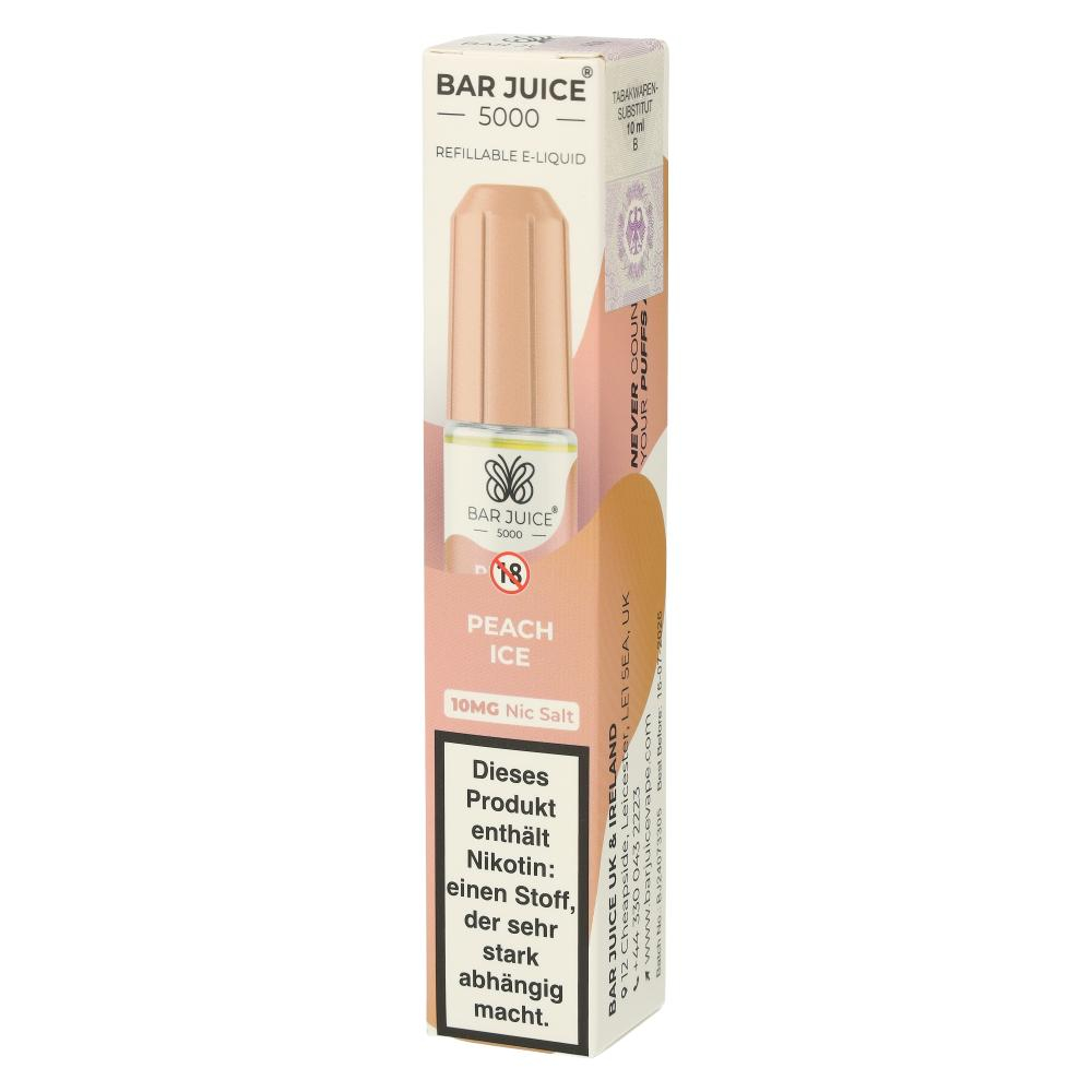Bar Juice 5000 Nic Salt Liquid Peach Ice 10mg Bar Juice 5000 Nic Salt Liquid Peach Ice 10mg