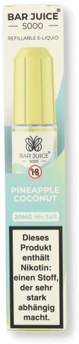 Bar Juice 5000 Nic Salt Liquid Pineapple Coconut 20mg