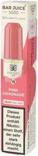 Bar Juice 5000 Nic Salt Liquid Pink Lemonade 10mg Bar Juice 5000 Nic Salt Liquid Pink Lemonade 10mg