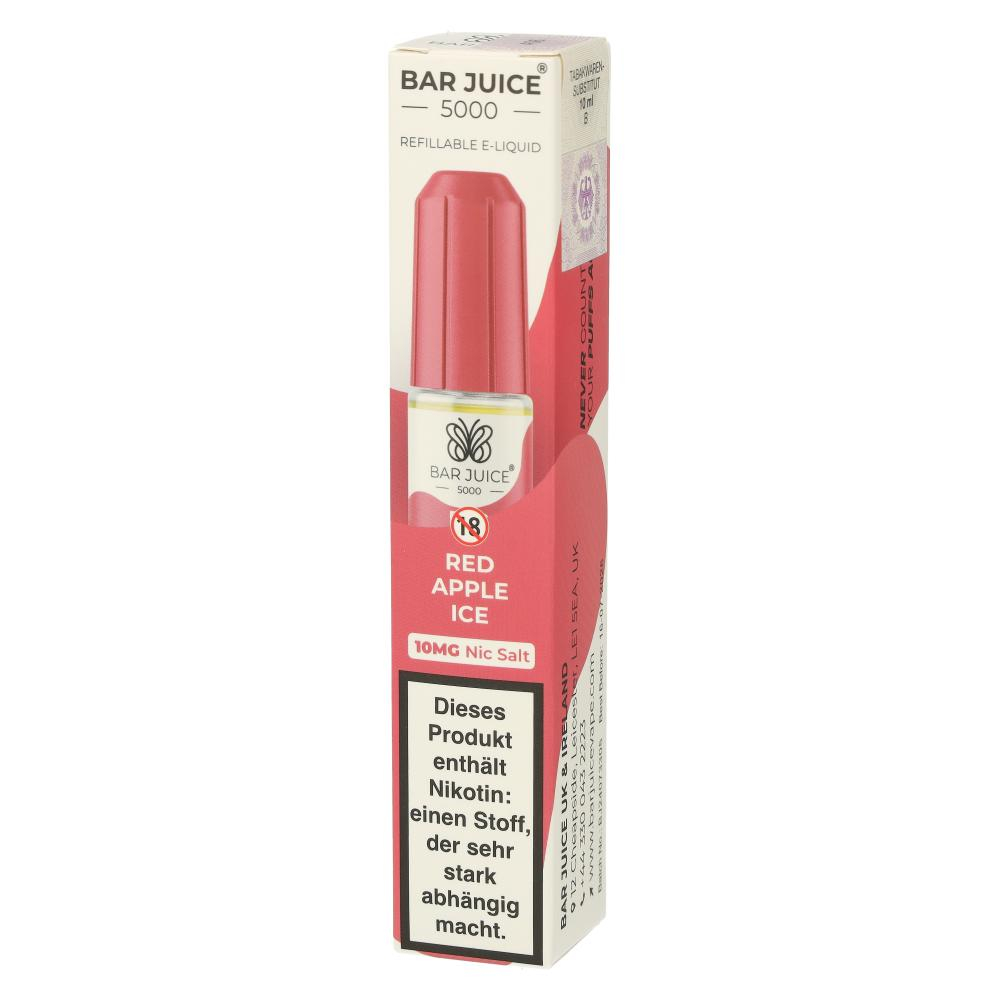 Bar Juice 5000 Nic Salt Liquid Red Apple Ice 10mg Bar Juice 5000 Nic Salt Liquid Red Apple Ice 10mg