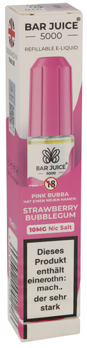 Bar Juice 5000 Nic Salt Liquid Strawberry Bubblegum 10mg