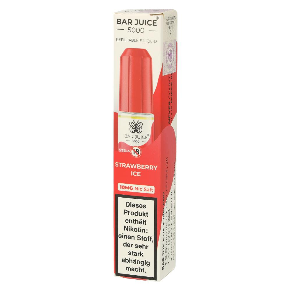 Bar Juice 5000 Nic Salt Liquid Strawberry Ice 10mg Bar Juice 5000 Nic Salt Liquid Strawberry Ice 10mg