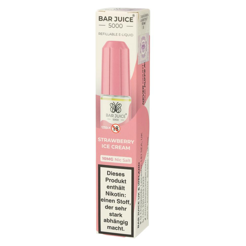 Bar Juice 5000 Nic Salt Liquid Strawberry Ice Cream 10mg Bar Juice 5000 Nic Salt Liquid Strawberry Ice Cream 10mg