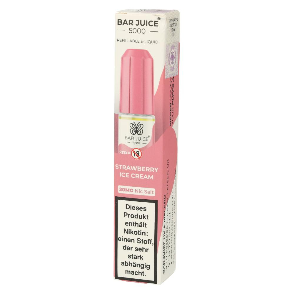 Bar Juice 5000 Nic Salt Liquid Strawberry Ice Cream 20mg Bar Juice 5000 Nic Salt Liquid Strawberry Ice Cream 20mg