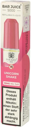 Bar Juice 5000 Nic Salt Liquid Unicorn Shake 10mg