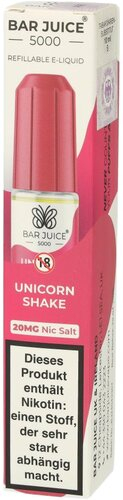 Bar Juice 5000 Nic Salt Liquid Unicorn Shake 20mg