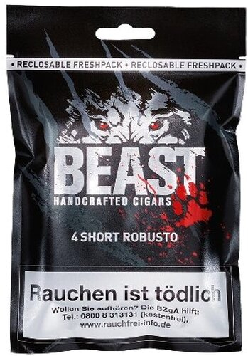 Beast Short Robusto Zigarre 4 Stk.
