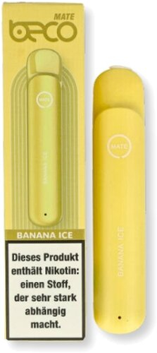 Beco Mate Einweg E-Zigarette Banana Ice 20mg Beco Mate Einweg E-Zigarette Banana Ice 20mg