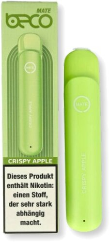 Beco Mate Einweg E-Zigarette Crispy Apple 20mg Beco Mate Einweg E-Zigarette Crispy Apple 20mg