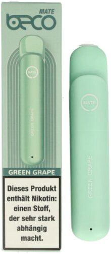 Beco Mate Einweg E-Zigarette Green Grape 20mg Beco Mate Einweg E-Zigarette Green Grape 20mg