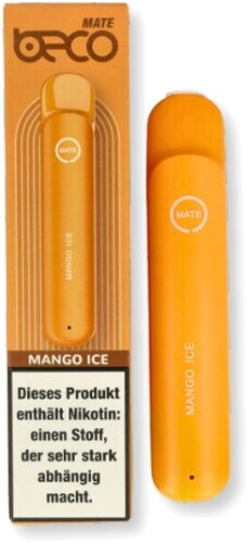 Beco Mate Einweg E-Zigarette Mango Ice 20mg Beco Mate Einweg E-Zigarette Mango Ice 20mg