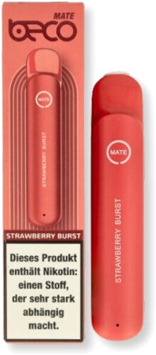 Beco Mate Einweg E-Zigarette Strawberry Burst 20mg Beco Mate Einweg E-Zigarette Strawberry Burst 20mg