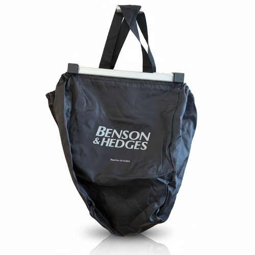 Benson & Hedges Einkaufstasche mit Aluminiumschienen Schwarz