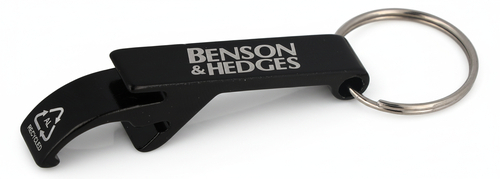 Benson & Hedges Flaschenöffner Schlüsselanhänger Schwarz