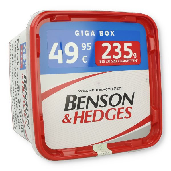 Benson & Hedges Rot Volumentabak 235g Eimer