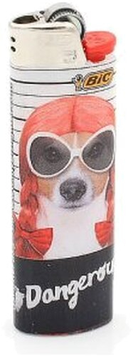 BIC Feuerzeug Gangster Dog DANGEROUS