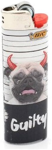 BIC Feuerzeug Gangster Dog GUILTY