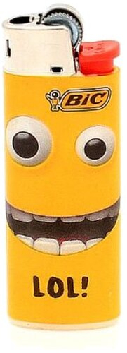 BIC Feuerzeug Mini Yellow Mouth LOL!