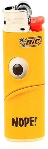 BIC Feuerzeug Mini Yellow Mouth NOPE!