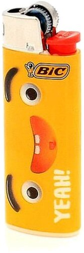 BIC Feuerzeug Mini Yellow Mouth YEAH!