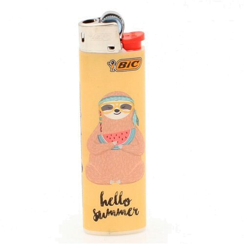 BIC Feuerzeug Slim Faultier Hello Summer 8v8 BIC Feuerzeug Slim Faultier Hello Summer 8v8