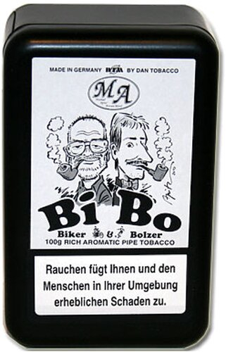 Biker & Bolzer BiBo Pfeifentabak mit Aroma 100g Dose