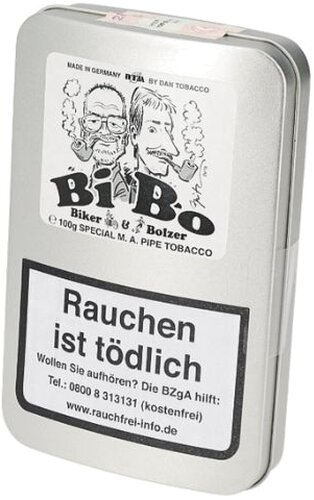 Biker & Bolzer BiBo Pfeifentabak mit Aroma 100g Dose