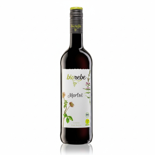 Biorebe Merlot Bio Rotwein trocken 12,5% Vol. 750ml