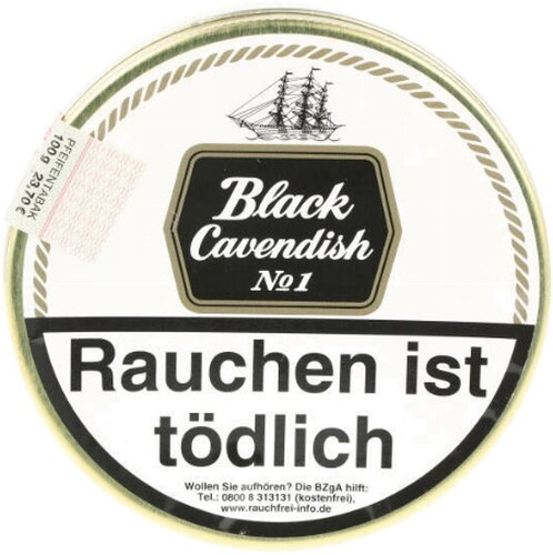 Black Cavendish No 1 100g Pfeifentabak