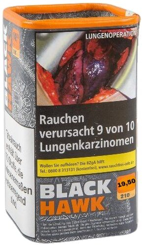 Black Hawk Tabak 90g Dose Volumentabak Black Hawk Tabak 90g Dose Volumentabak