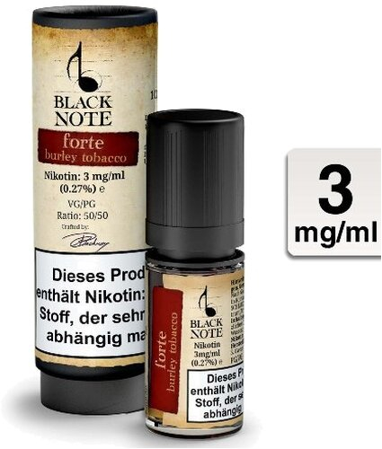 Black Note Forte Liquid 3 mg Black Note Forte Liquid 3 mg