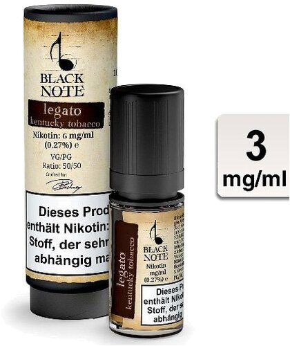 Black Note Legato Liquid 3 mg