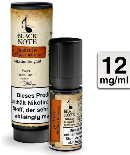 Black Note Prelude Liquid 12 mg Black Note Prelude Liquid 12 mg