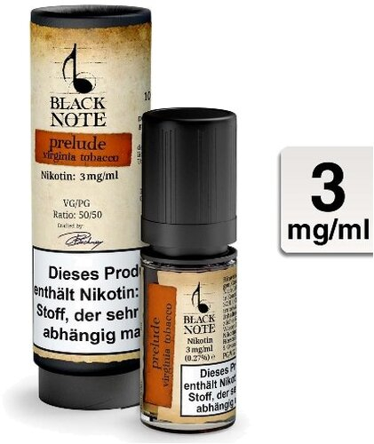 Black Note Prelude Liquid 3 mg Black Note Prelude Liquid 3 mg